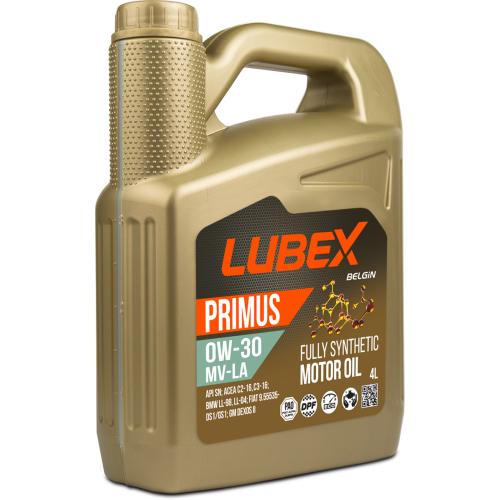 Синтетическое моторное масло PRIMUS MV-LA 0W-30 - 4 л Синтетическое моторное масло PRIMUS MV-LA 0W-30 - 4 л
